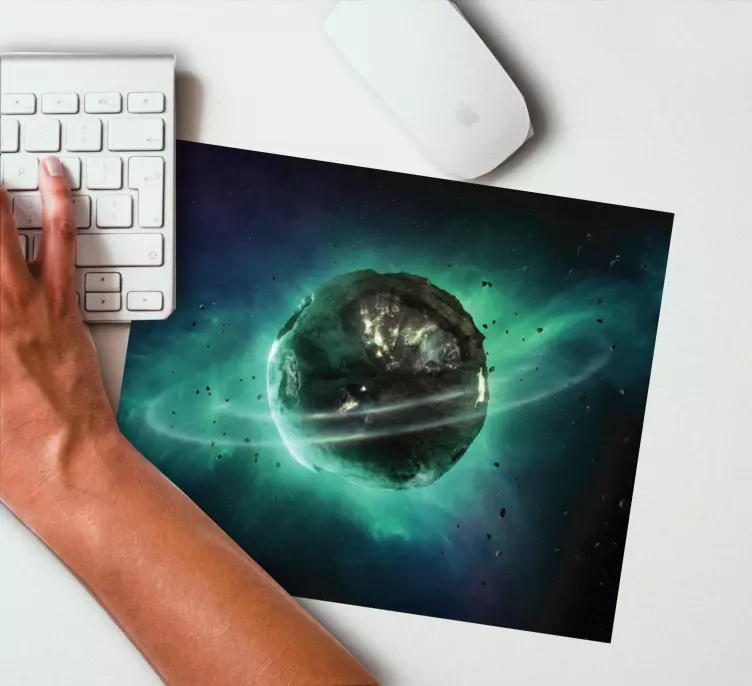 Gaming mouse pad mystical planet aura - TenStickers