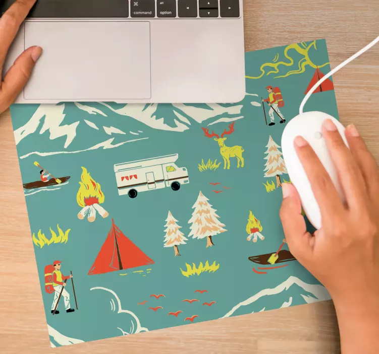Gaming mouse pad outdoor adventure landscape - TenStickers