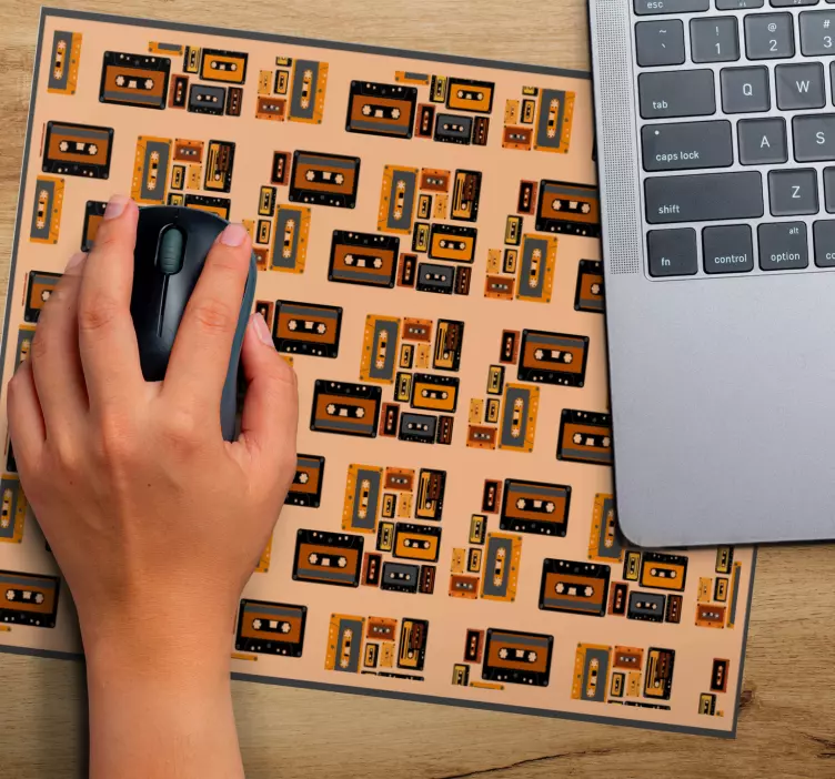 Gaming mouse pad retro cassette design - TenStickers