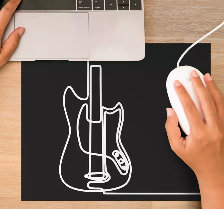 Gaming mouse pad stylish guitar design - TenStickers