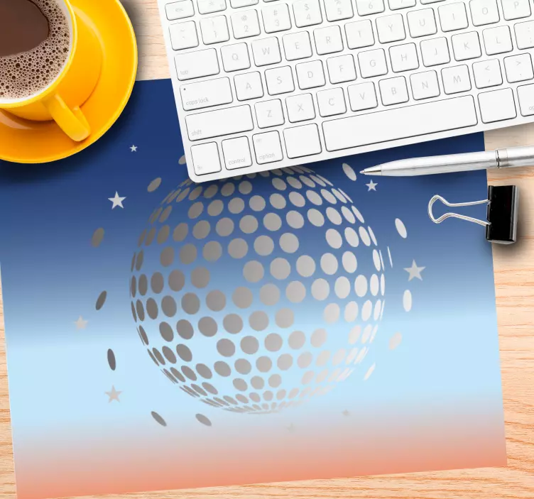Gaming mouse pad stylized celestial sphere - TenStickers