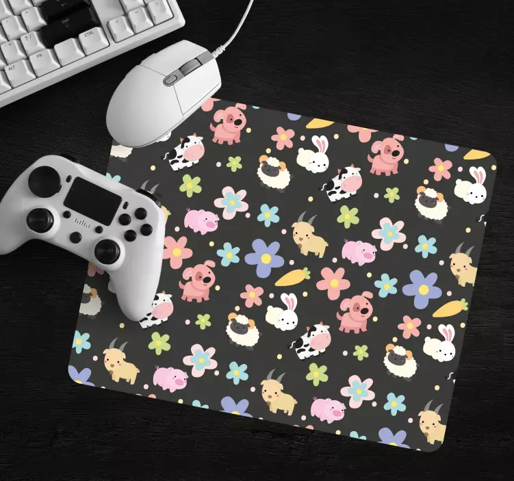 Gaming mouse pad with adorable animal designs - TenStickers