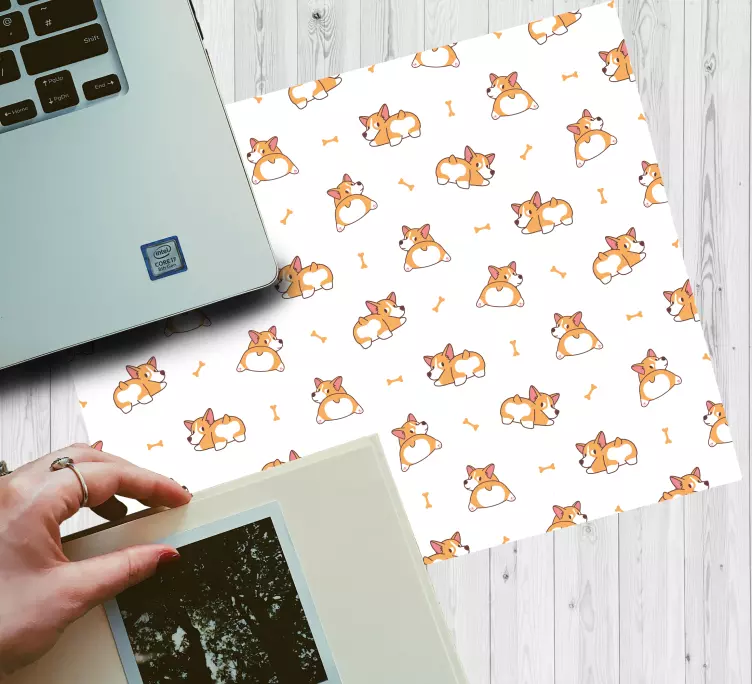 Gaming mouse pad with adorable fox designs - TenStickers