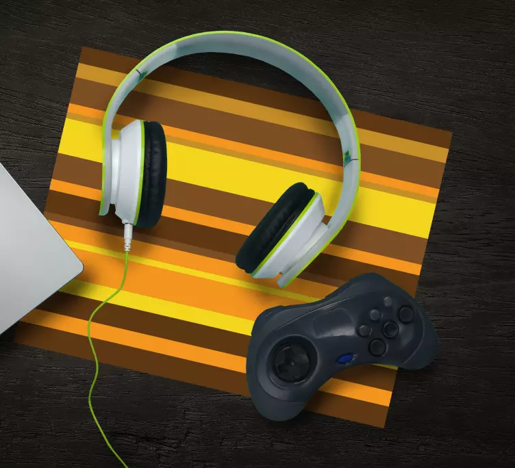 Gaming mouse pad with bold striped design - TenStickers