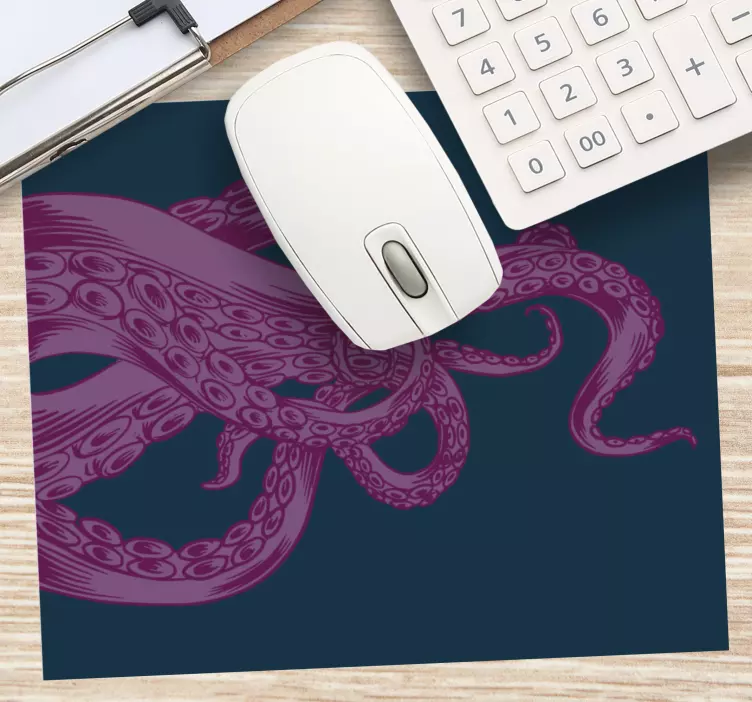 Gaming mouse pad with octopus tentacle design - TenStickers