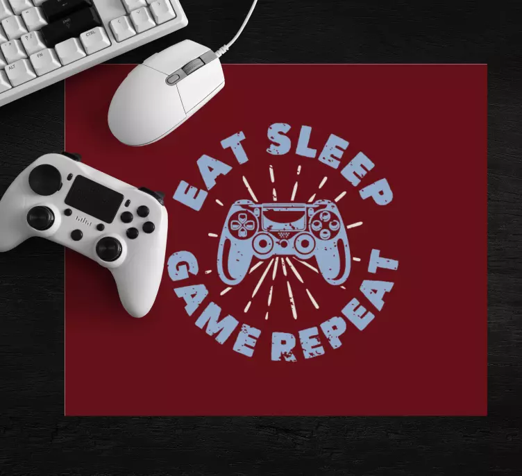 "level up your game with a gaming mouse pad" - TenStickers
