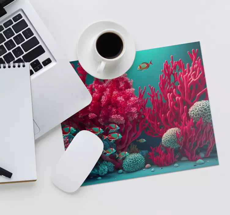 Magenta reef original mouse pad - TenStickers