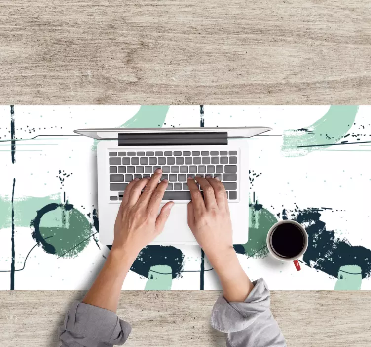 Mouse pad patterns abstract splash shapes - TenStickers