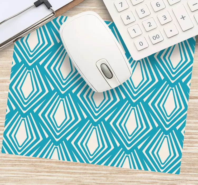 Mouse pad patterns angular blue designs - TenStickers
