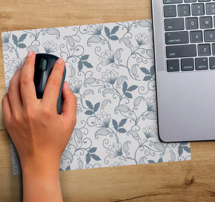 Mouse pad patterns botanical whirl emblem - TenStickers