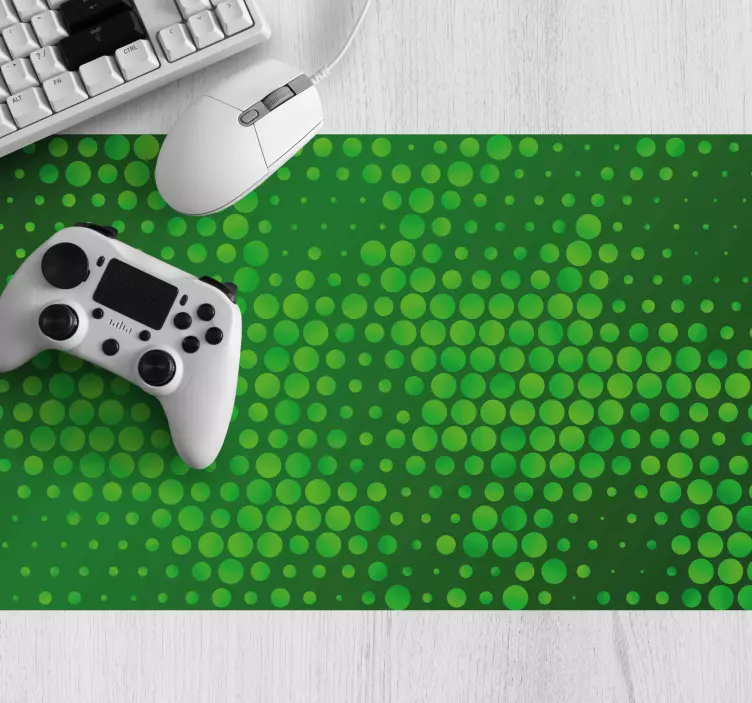 Mouse pad patterns bright green dots - TenStickers