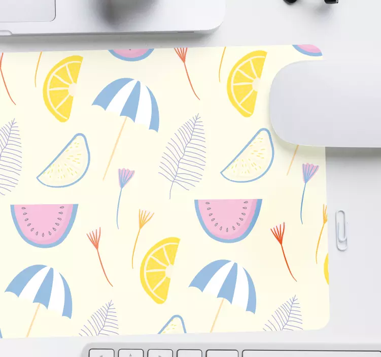 Mouse pad patterns bright summer designs - TenStickers