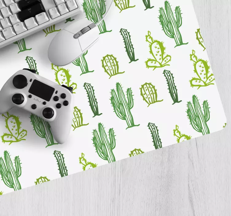 Mouse pad patterns cactus pattern design - TenStickers