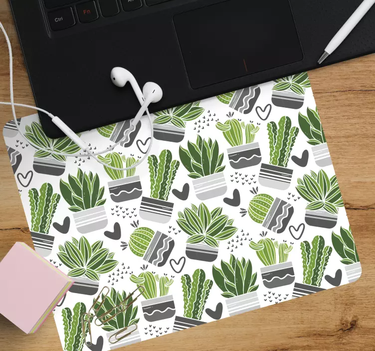 Mouse pad patterns cactus plant collection - TenStickers