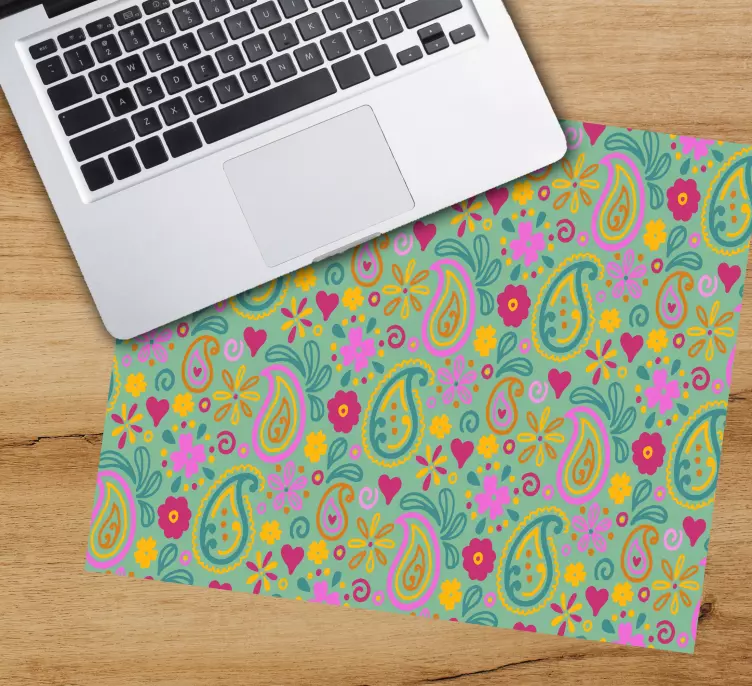 Mouse pad patterns colorful floral paisley - TenStickers
