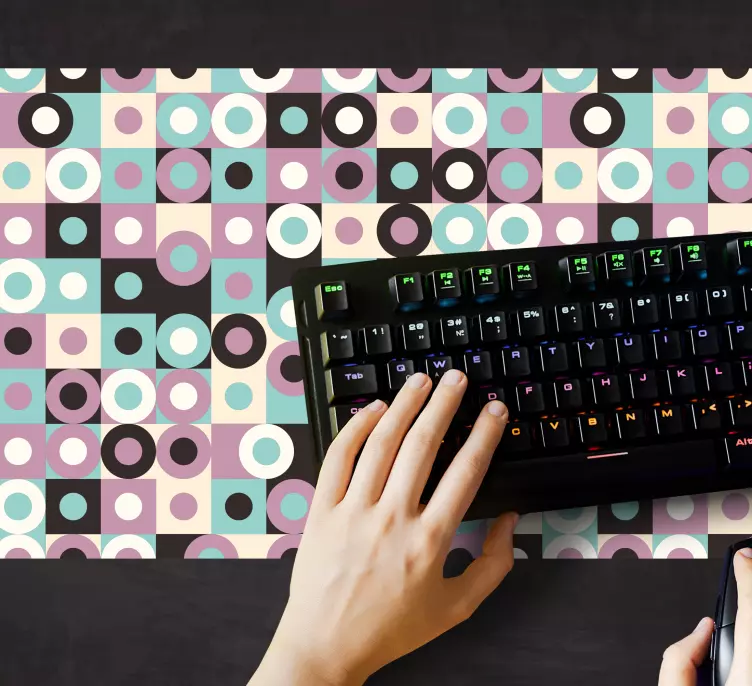 Mouse pad patterns colorful geometric designs - TenStickers