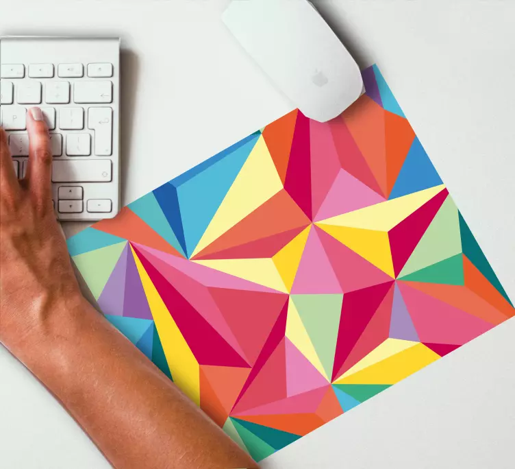 Mouse pad patterns colorful geometric shapes - TenStickers