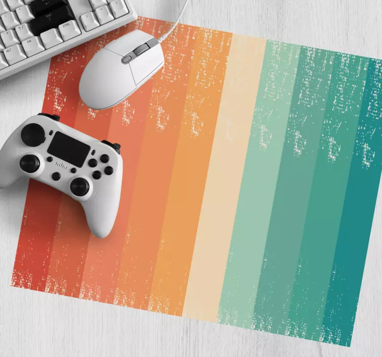 Mouse pad patterns colorful striped gradient - TenStickers