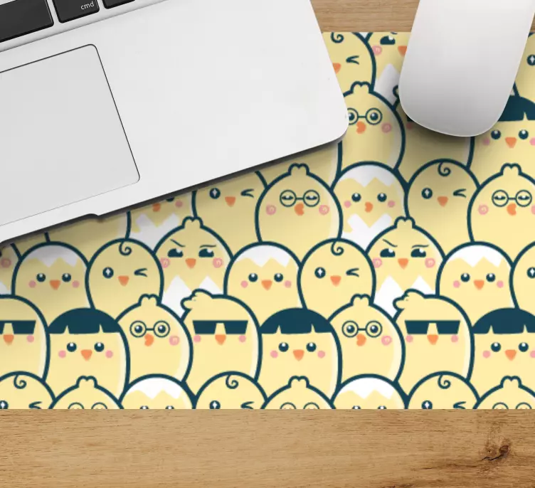 Mouse pad patterns cute chick designs - TenStickers