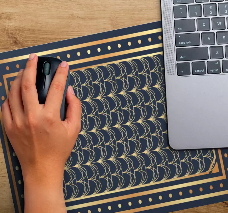 Mouse pad patterns elegant geometric waves - TenStickers