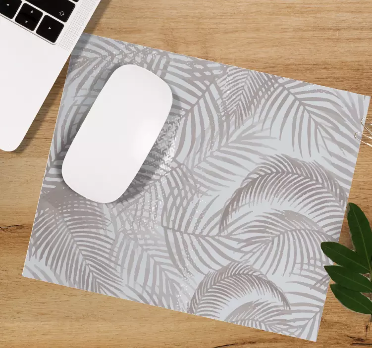 Mouse pad patterns elegant palm leaves design - TenStickers