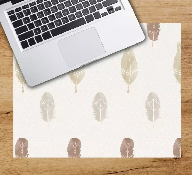 Mouse pad patterns feather motif design - TenStickers