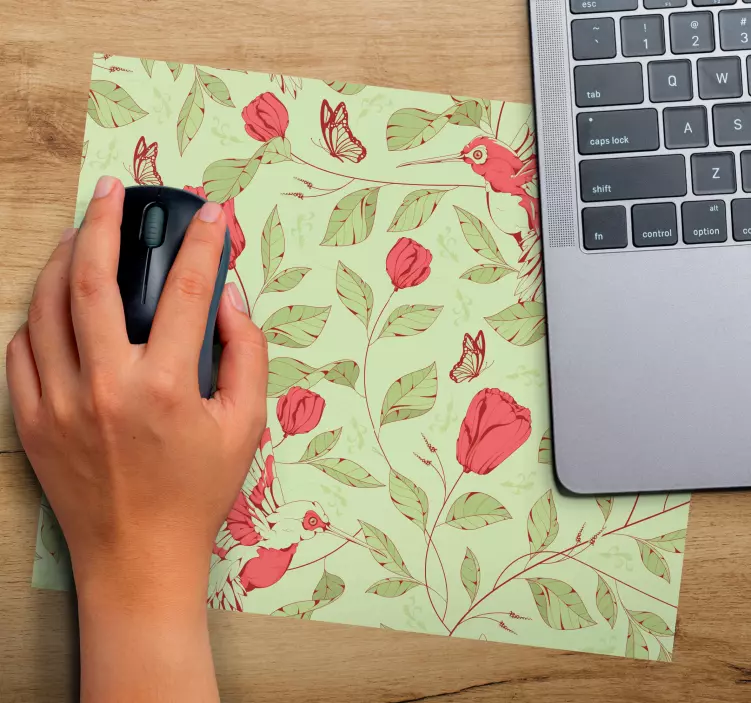 Mouse pad patterns floral background design - TenStickers