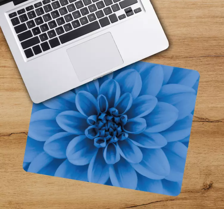 Mouse pad patterns floral blue petals - TenStickers