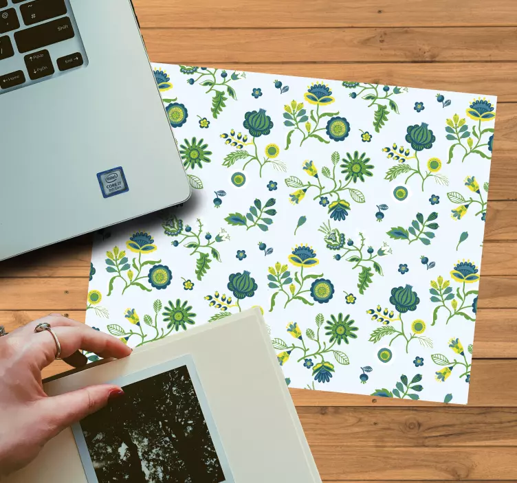 Mouse pad patterns floral composition design - TenStickers