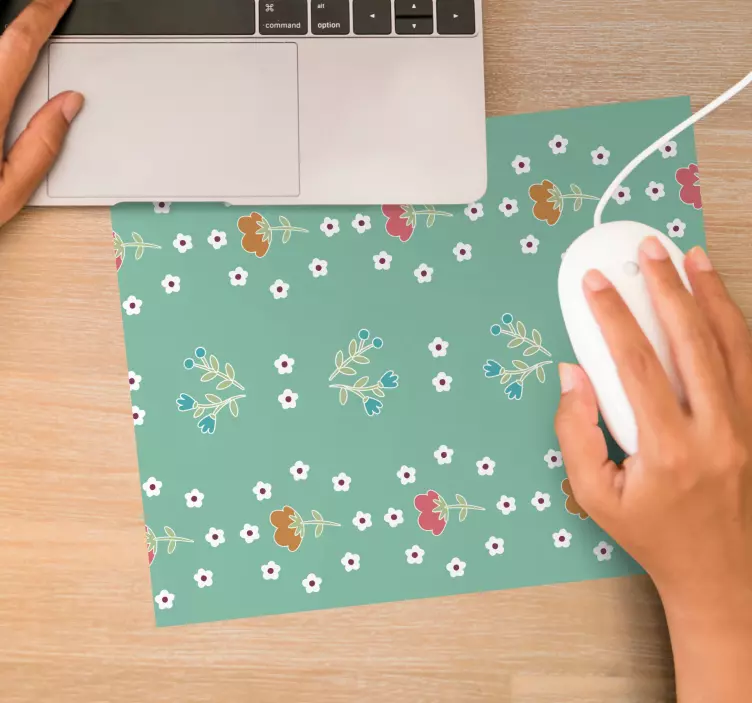 Mouse pad patterns floral design surface - TenStickers