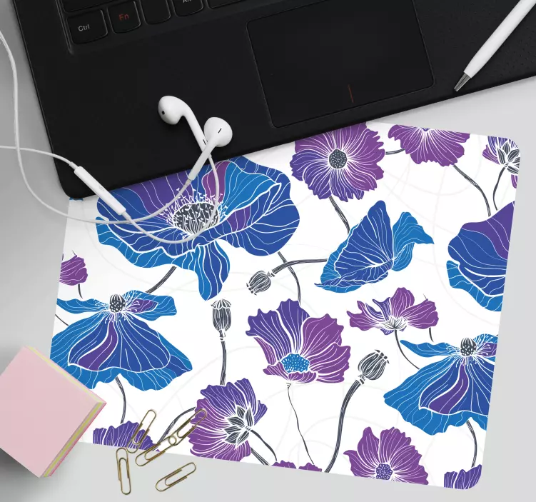 Mouse pad patterns floral motif design - TenStickers