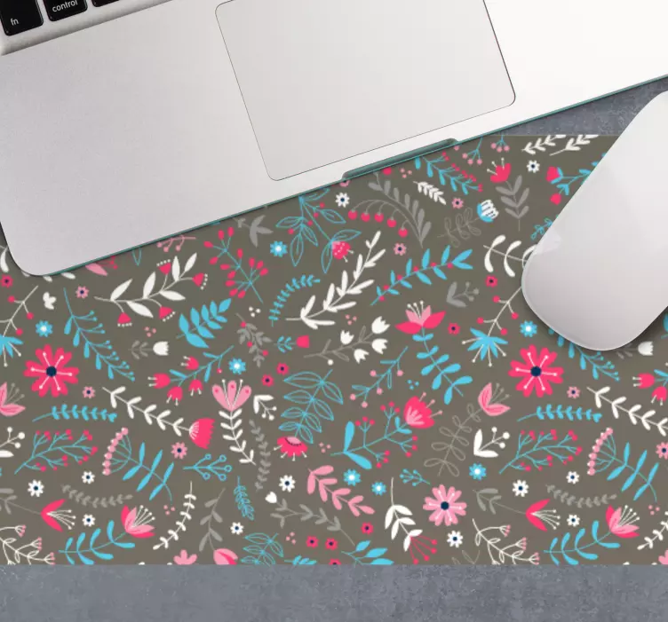 Mouse pad patterns floral nature design - TenStickers