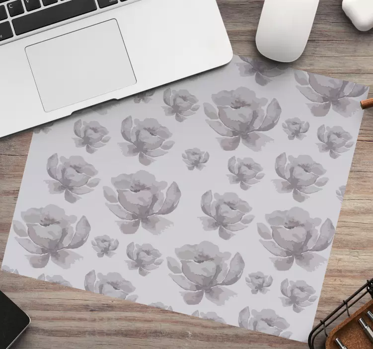 Mouse pad patterns floral petals design - TenStickers
