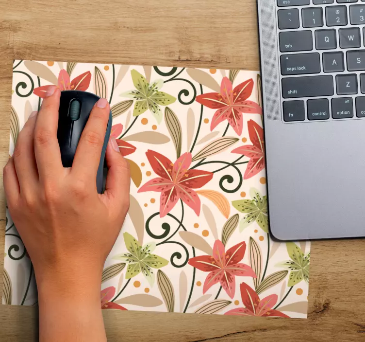Mouse pad patterns floral print surface - TenStickers