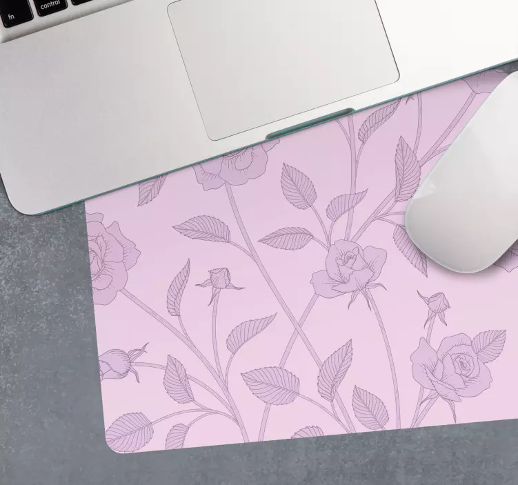 Mouse pad patterns floral rose abstract design - TenStickers