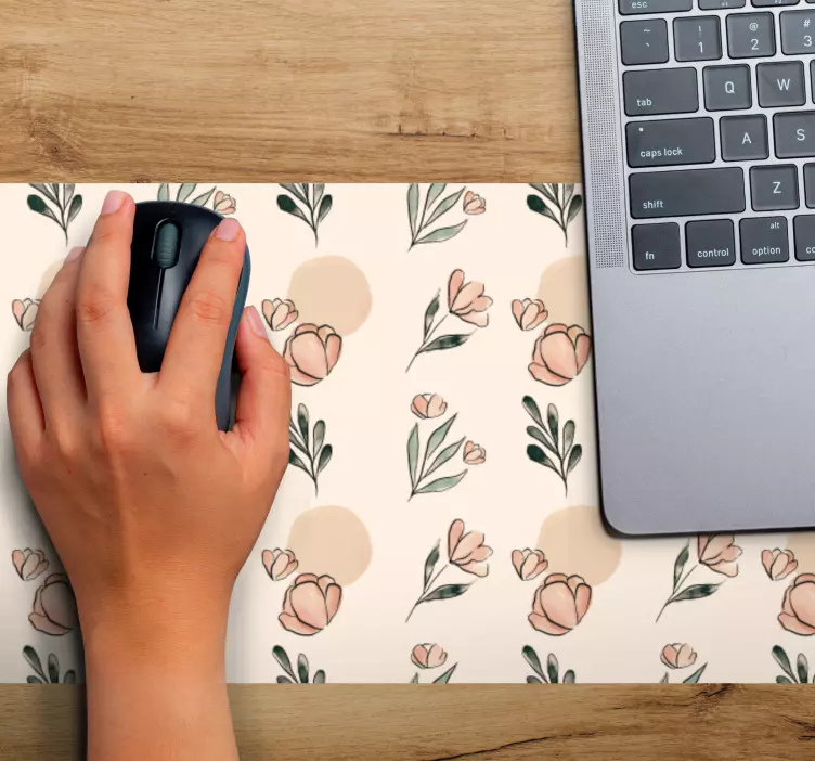 Mouse pad patterns floral textured surface - TenStickers