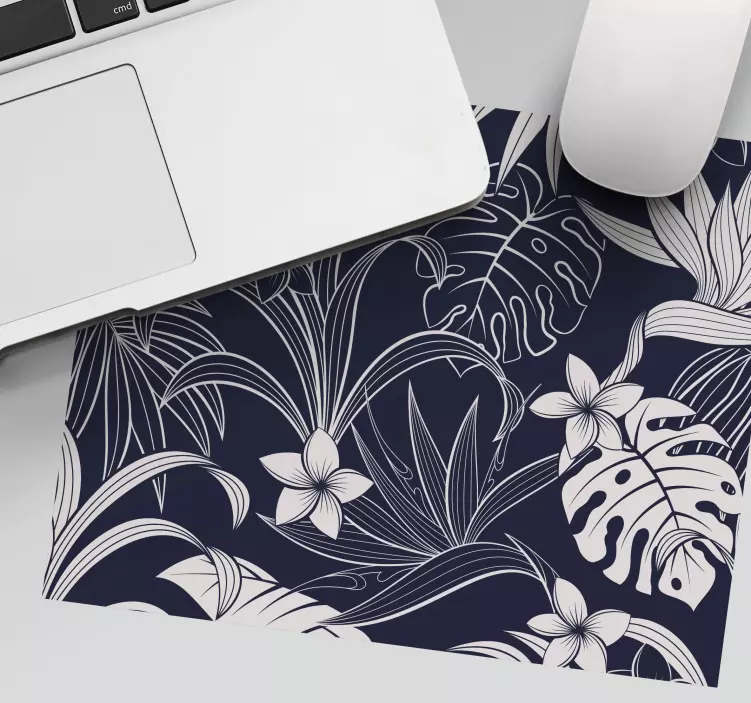 Mouse pad patterns floral tropical designs - TenStickers