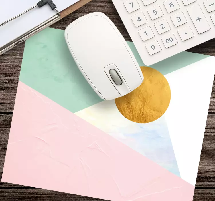 Mouse pad patterns geometric color block design - TenStickers