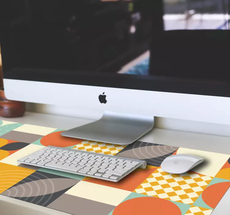 Mouse pad patterns geometric color segments - TenStickers
