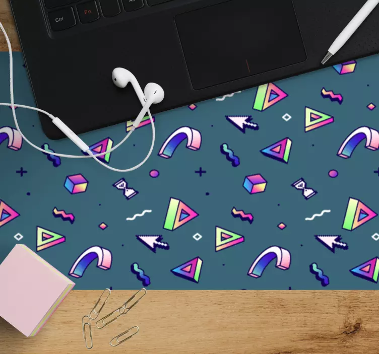 Mouse pad patterns geometric colorful shapes - TenStickers