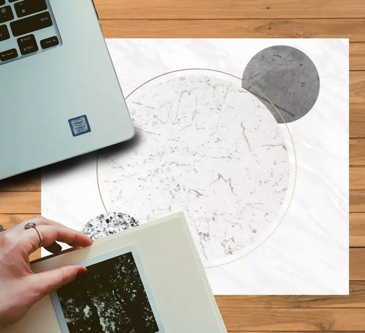 Mouse pad patterns geometric round shapes - TenStickers