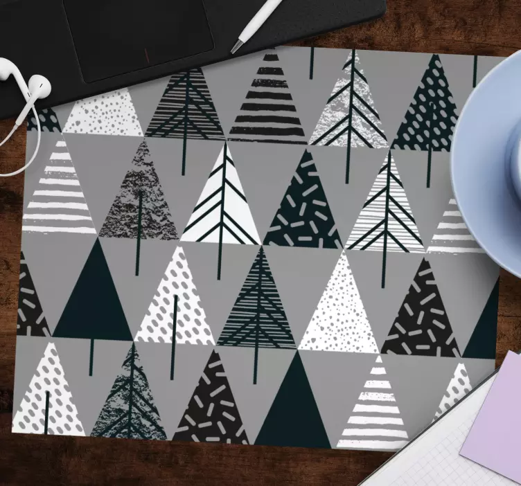 Mouse pad patterns geometric tree design - TenStickers