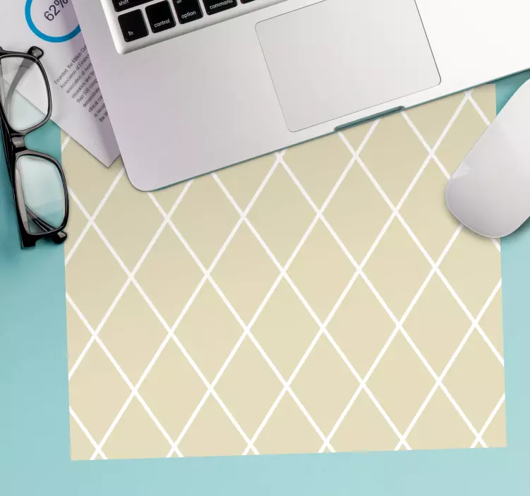 Mouse pad patterns geometric white lines - TenStickers