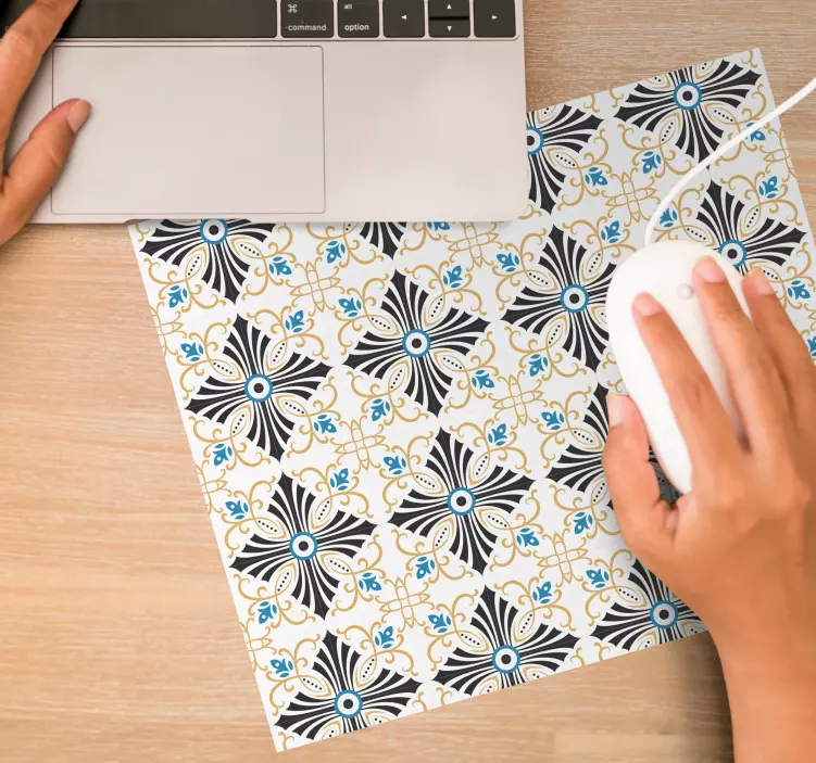 Mouse pad patterns graceful botanical inspiration - TenStickers