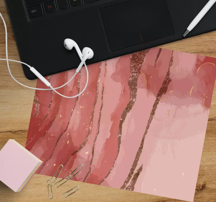 Mouse pad patterns graceful marble currents - TenStickers