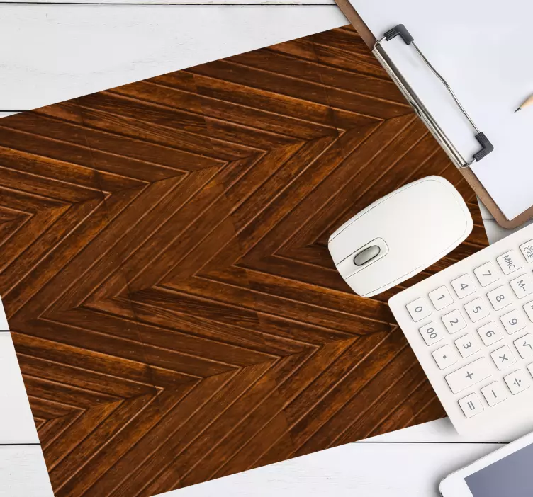 Mouse pad patterns herringbone wooden texture - TenStickers