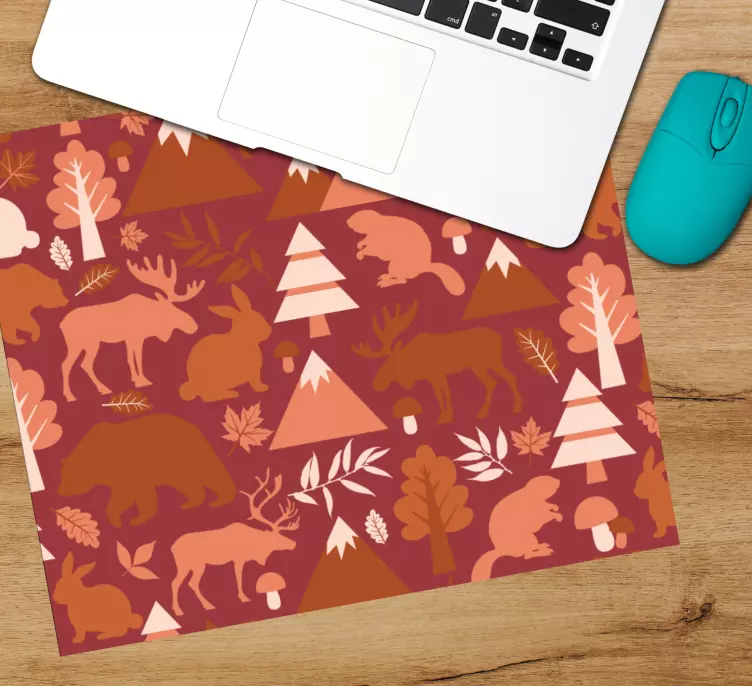 Mouse pad patterns inspired by nature elements - TenStickers