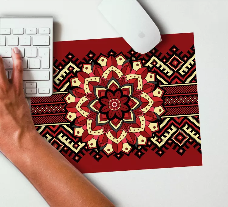 Mouse pad patterns intricate mandala design - TenStickers