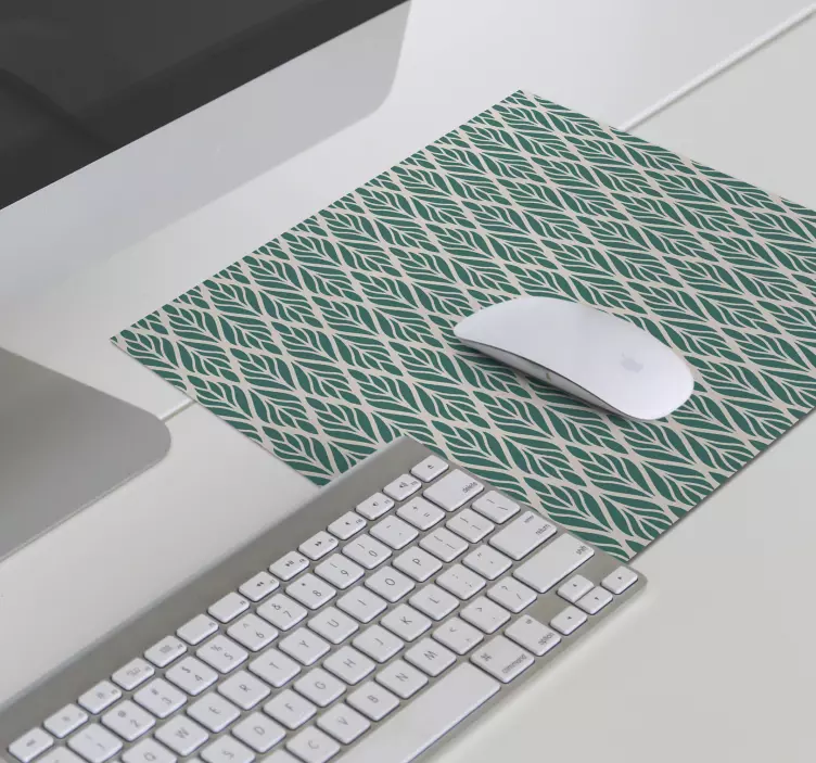 Mouse pad patterns leafy geometric design - TenStickers