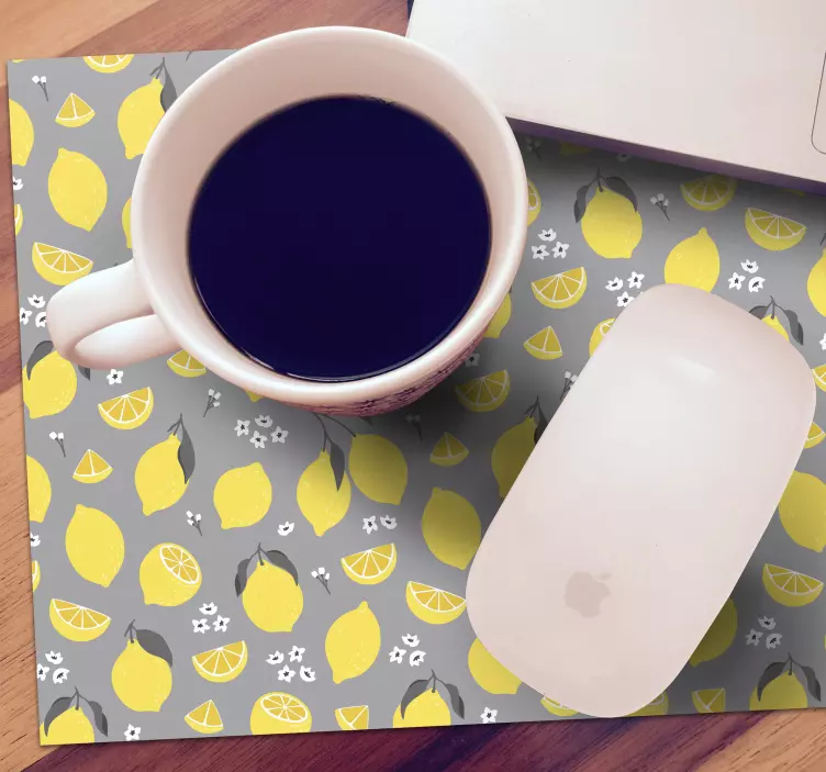 Mouse pad patterns lemon pattern surface - TenStickers